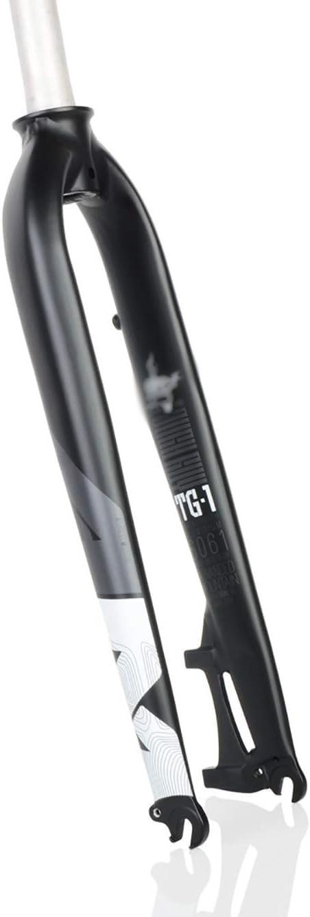 AZQOHMIS Cycling Aluminium Rigid Fork, Bicycle Fork, Mountain Bike Front Fork + Sports Fork, For 26 27.5 29 Inch MTB Bike Fork Bicycle Accessories 27.5