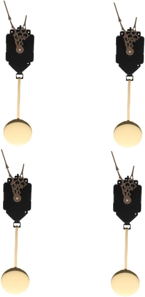 4 Sets Pendulum Clock Movement Clocks Silent Clock Mechanism Clock Movement Replacement Clock Making Kits Clock Accessory DIY Clock Movement Durable Clock Movement