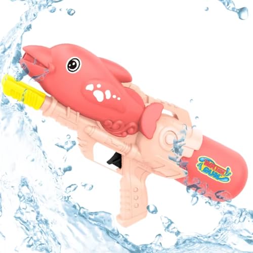 Image of Storio Cute Dolphin Shaped Holi Pichkari Water Gun Toy for Kids with 25Ft Range |High Pressure Mechanism Ideal Outdoor Toy for Pool & Beach Fun
