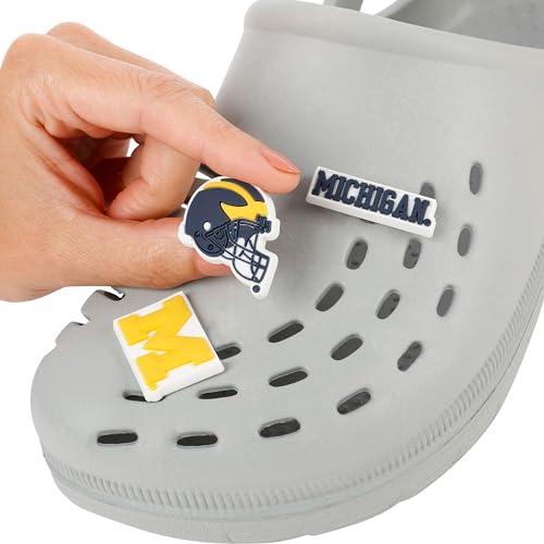 foco ncaa unisex-adult ncaa team logo officially licensed 10-pack charms for clogs shoes bracelet