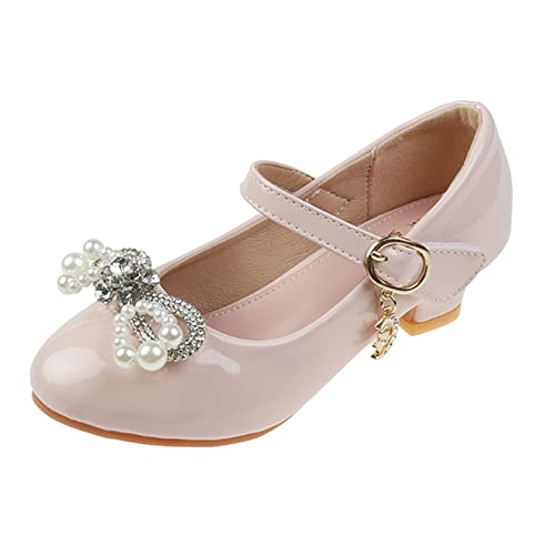Wedges for Girls Children Shoes Wth Single Shoes Soft Soled Pearl Rhinestone Decorative Single Shoes Shoes Girl