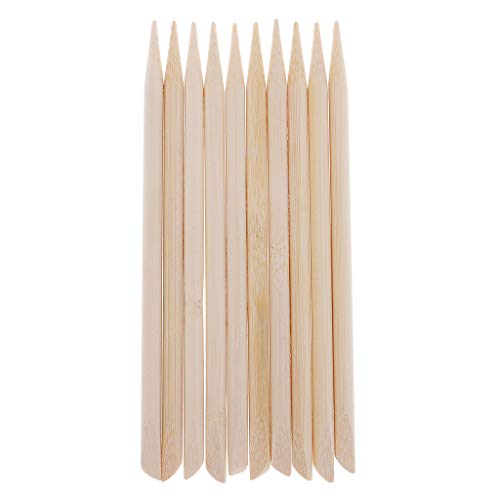 Wswqop Lot de 10 Stylets en Bois Multi-usages pour Créer des Artistiques à Gratter pour Enfants