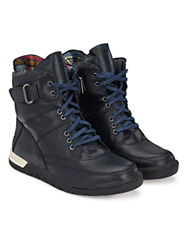 Image of Eego Italy Men's High Top Premium Boots NR-6 (Dark Blue, 7)