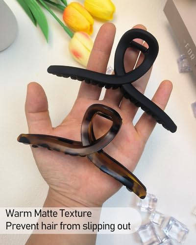 Nalodu 5-Inch Extra Large Matte Claw Clips (2-Pack) — view 4