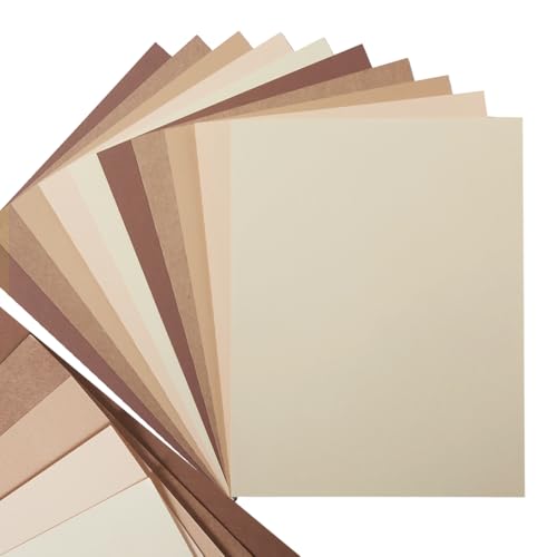 30 Sheets 8.5x11 Color Tones Cardstock Paper 250GSM Thick Paper Cards for Birthday Party,...