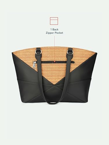 Image of ZOUK Rhea Kapoor Tote Bag - | Elegant Vegan Leather Tote for Women |