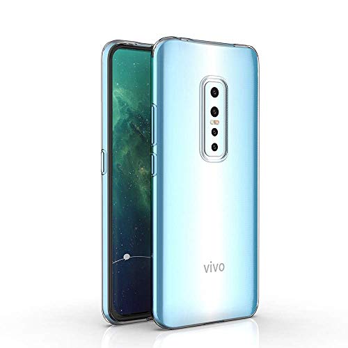 Image of Case Creation Brand - Mobile Cover for Vivo V17 Pro (Soft & Flexible Back Case), Transparent