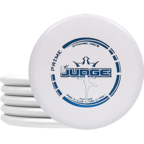 Dynamic Discs EMAC Judge Disc Golf Putter Five Pack | Prime Burst EMAC Judge Disc Golf Putter Pack | Frisbee Golf Putter Pack | 170 Grams and Above | Disc Color and Stamp Will Vary Cover