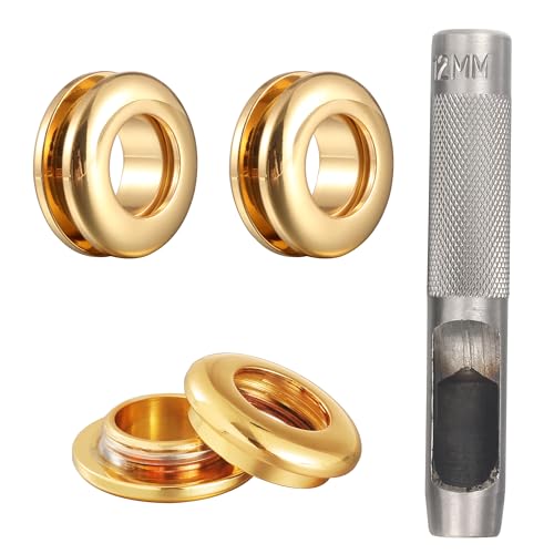 Notgia DT128 6 Sets Brass Grommets Kit Eyelets And Grommets 8Mm Inside Hole Size cover