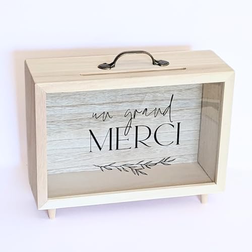 TE Whaka Urne anniversaire, mariage, bapteme, communion, retraite - Decoration anniversaire, Decoration mariage | Un grand merci | Urne transparente - Tirelire...