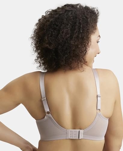 Image of Jockey 1855 Women Under-Wired Non-Padded Soft Touch Microfiber Elastane Stretch Full Coverage Minimizer Bra with Broad Wings