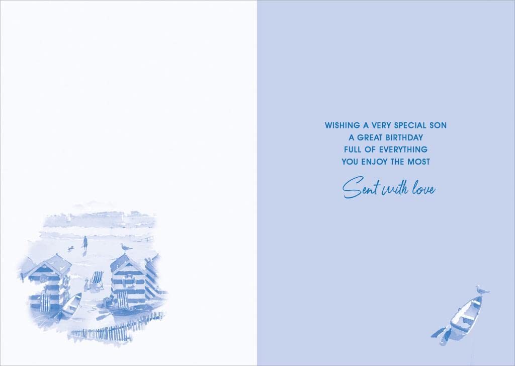 Nigel Quiney Geburtstagskarte Für 'Cool Grandson' – Lustige Giraffe Mit Hut & Sonnenbrille, Foliert, 23x16 Cm, Umweltfreundlich