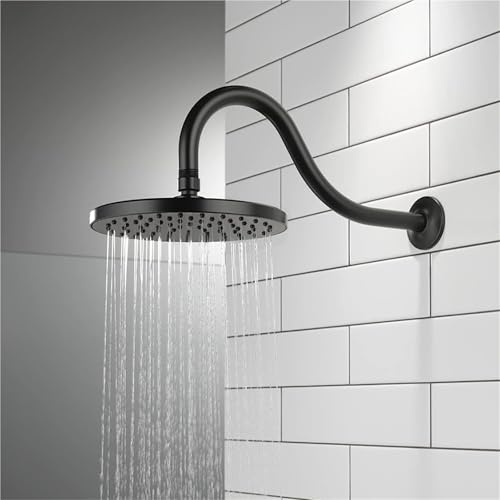 Bras de douche cygne contre les jets trop bas extension murale chrome