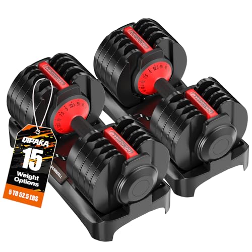 Image of Adjustable Dumbbells Set of 2 for Home Gym Fitness Free Weights Set