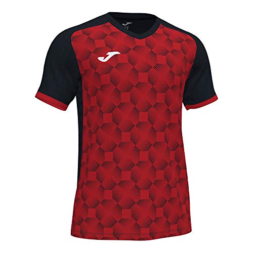 T-shirt Joma Supernova III noir rouge maillot sport enfant 102263.106