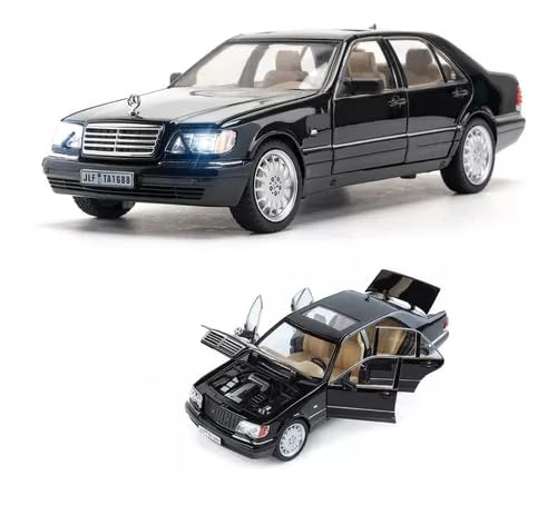 SR TOYS 1:24 Mercedes Benz W140 S320 Diecast Classic Car Model Sound & Light Kids (Black) (B0DGGX8MXF) Amazon Price History, Amazon Price Tracker