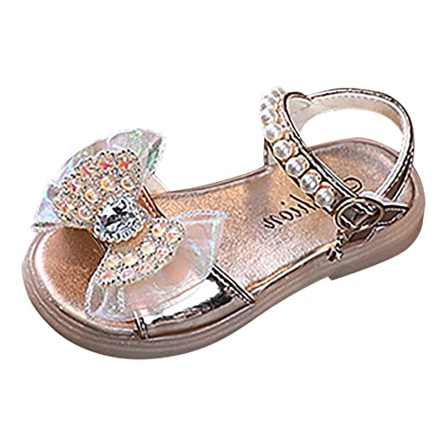 Summer Sandals Princess Girl Open Toe Sandals Bow Knot Children Fashion Soft Bottom Shoes Sandals Girls Size 4