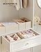 SONGMICS Drawer Organizers, Dresser Divider Organizers, Set of 12, Foldable Fabric Storage Boxes for Socks, Underwear, Bras, Ties, Scarves, Summer Sand URDZ006Y02