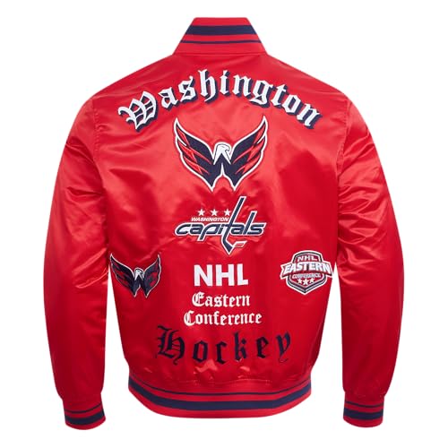 Image of Pro Standard Mens NHL Old English Satin Jacket