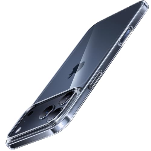 TORRAS Ultra Dünn für iPhone 17 Pro Hülle (nur 0 09 cm)Transparentes Design erhöhte Kamerakante Seidiges Griffgefühl [wie beim Original] Handyhülle für iPhone 17 Pro Case Schutzhülle Slim Durchsichtig