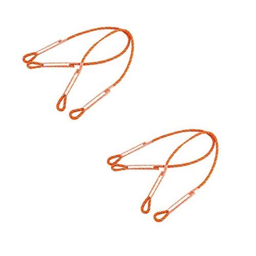 HYDDNice 4PCS 8mm (5/16") Eye-to-Eye Rock Climbing Rope 30inch/45inch Length (30)
