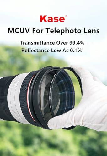 Filtro 105mm KASE Skyeye Tele MCUV óptico templado para proteger teleobjetivos de golpes 3