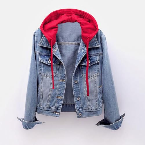 Jackets for Women Winter Fall Long Sleeve Denim Cowgirl Hooded Basic Jackets Hoods Outerwear Women 2025 Trendy2