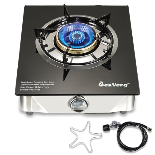 BesNerg Propane Stove 1 Burner Gas Stove, 14500 BTU...
