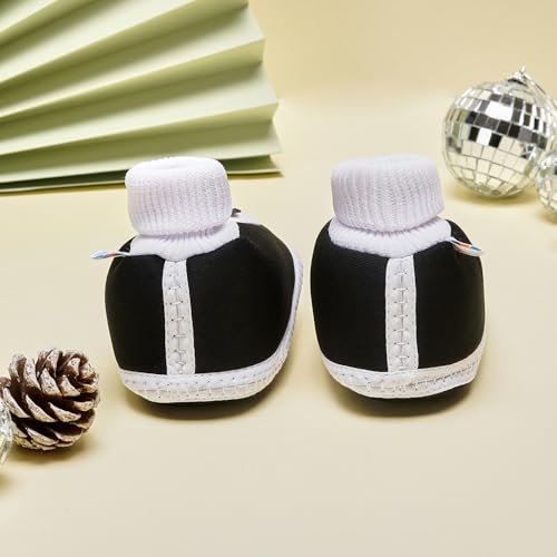 Image of Neska Moda 0 To 6 Months Baby Boys & Girls Cotton Butterfly Slip On Baby Booties
