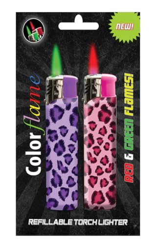 Encendedor a llama colorida 2 unidades Colorflame miniatura 1
