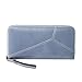 Produktbild Frauen Lange Reißverschluss Geldbörse Multifunktionale Handtasche PU Leder Geld Organizer Wallet Multi-Karten-Bit Geldscheinklammern Change Card Bag - Hellblau
