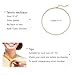 Luxval Tennis Necklace 14K Gold Plated Choker Necklaces for women Dainty Zirconia Cut Faux Diamond chain 3mm Width 14Inches