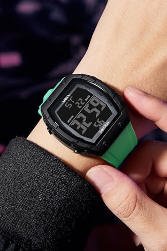 Image of V2A Digitron 2209 Tonneau Design Digital Sports Watch for Men & Boys | Alarm, Stopwatch, 12 /24H | 3 ATM Water Resistant | Luminous Display | | Sports, Fitness, Outdoor & Training| Gifts for Men & Boys