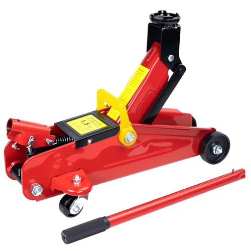 HYCHIKA Cric hydraulique, 1,5 T, avec pompe de levage rapide...