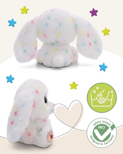 NICI GLUBSCHIS Kuscheltier Hase Spottitu 15cm bunt - Stofftier aus weichem Plüsch, niedliches Plüschtier zum Kuscheln und Spielen, für Kinder & Erwachsene, tolle Geschenkidee - 61453