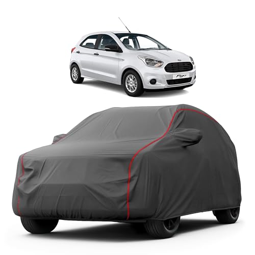 Image of Heavy-Duty Car Cover for Compatible with Ford Figo (2010 to 2025 All Models) Deluxe Car Protection Cover - Waterproof & UV-Resistant All-Season Exterior Protection
