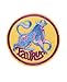 Round Taurus Constellation Patch Emblem Badge Applique Embroidered Sew On or Iron On Patches 2 Pcs (Taurus)