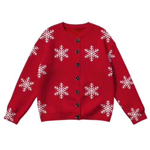 Christmas Sweaters for Women Snowflakes Open Front Button Up Cardigans - image 4
