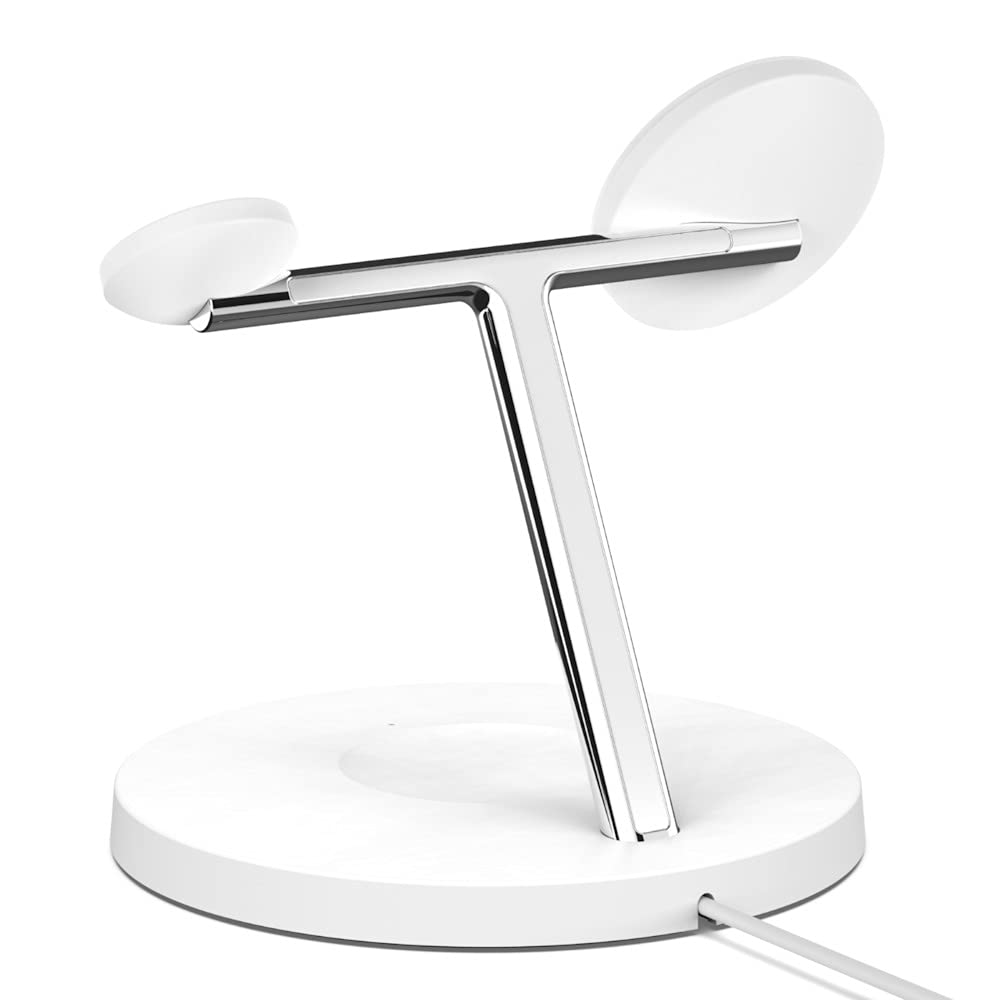 Belkin BoostCharge PRO bezprzewodowa ładowarka 3 w 1 z MagSafe do iPhone 12 + Apple Watch + AirPods (ładuje iPhone 12 modele magnetycznie do 15 W)