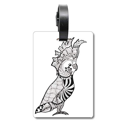 Étiquette pour valise motif oiseau résistante et facile à repérer