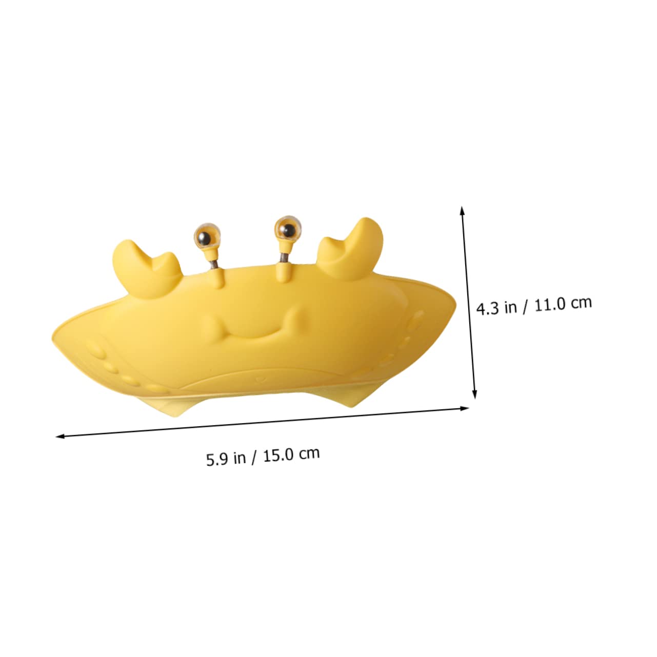 VICASKY 3piezas Sombrero De Baño Infantil Para Bebés y Niño Niña Gorro De Champú Divertido Protección Para Ojos y Oídos Para Cortes De Pelo y Duchas Limón Modelo Cangrejo