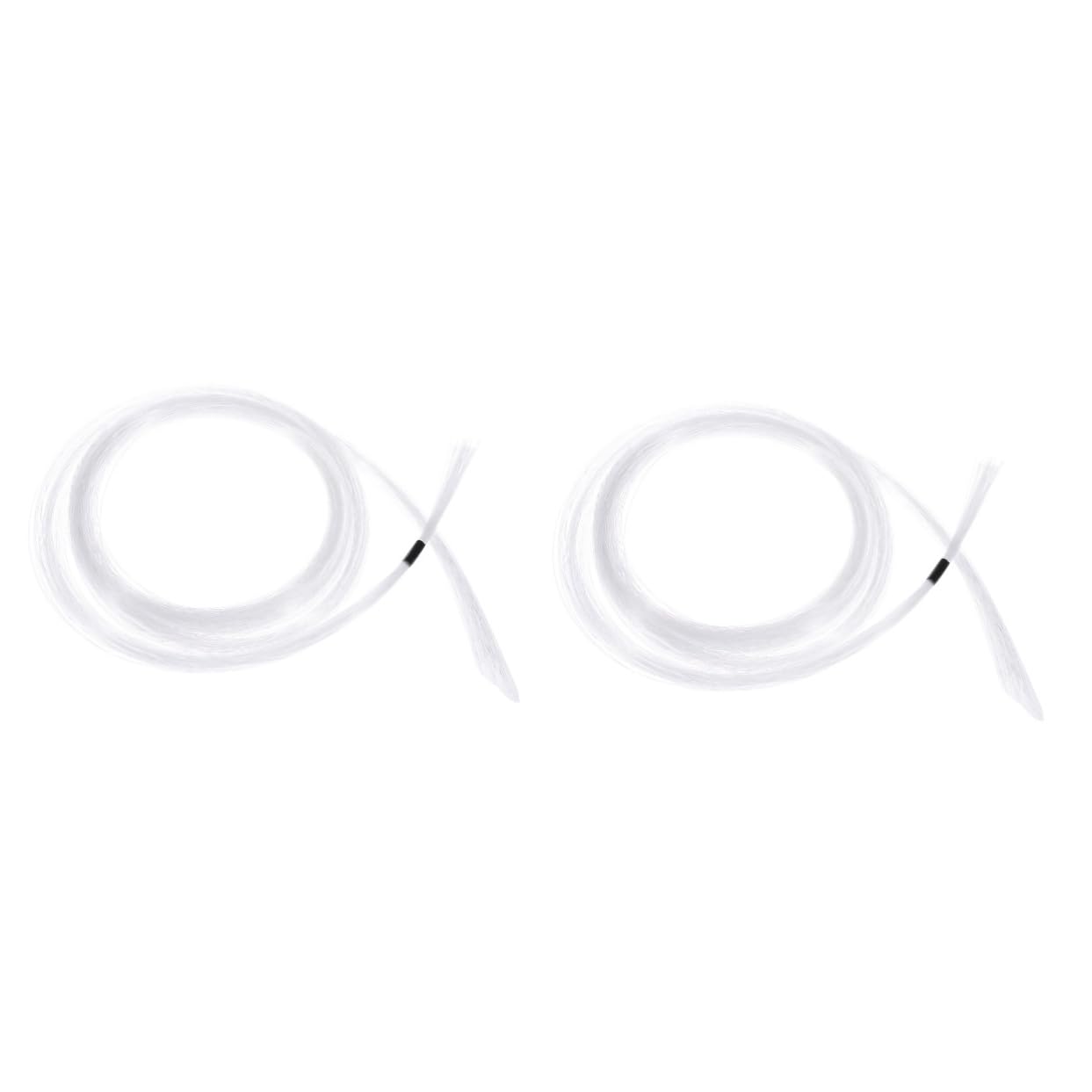 DOITOOL 2sets 2m Led Optical Fiber Light Decorative Curtain Lights Fiber Optic High Brightness Long Use Life 100pcs*2