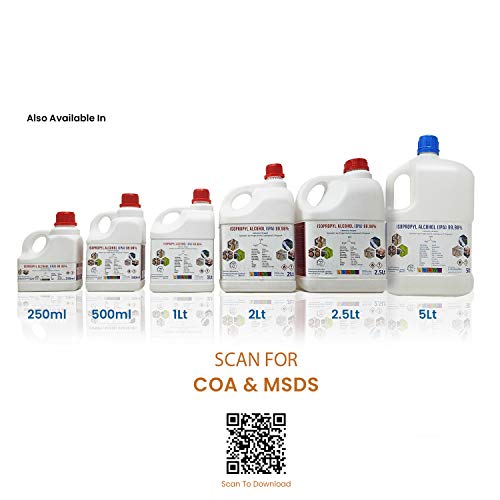 Image of Chempure ISOPROPYL ALCOHOL [IPA] 99.98% Pure (CH3)2CHOH CAS: 67-63-0 (1, 1 Lt)