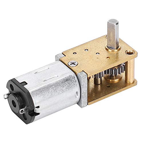 Speed Reduction Micro Motor, Metal Gear Motor, Low Noise Motor for long-lasting and Low Noise Mini Motor(DC12V136RPM)