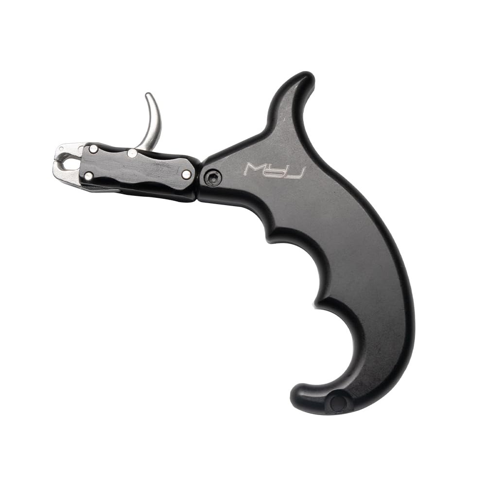 4 Finger Archery Thumb Release, Aluminum Clamp Compound Bow Release Aids
