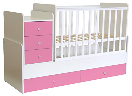 POLINI Kids  Lettino da bambino combinato Simple 1100 con cassettiera