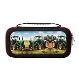 YQxwJL Company Farm Tractor print Portable Travel Carrying Case with 20 Game Card Holders for Nintendo Switch Switch OLED