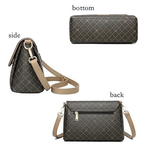 FSD. WG Purses for Women Fashion Quilted Crossbody Bag Leather Ladies Shoulder Purses Messenger Handbag Wallet3