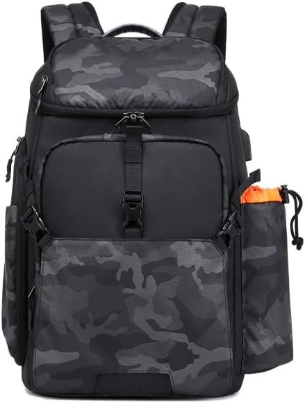 Miniatura 3 de Tuceng Camera Backpack DSLRSLRMirrorless Case Large Men&Women Photography Bag with Laptop Compartment&Tripod Holder (Orange)