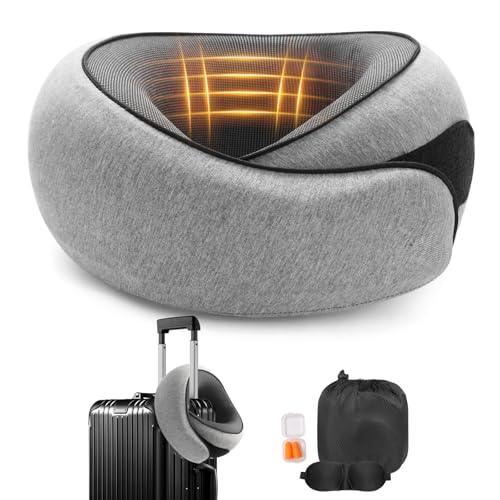 Ergonomic Travel Neck Pillow with Memory Foam Support – Comfortable